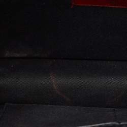 Pre Owned Valentino Black Leather Medium Rockstud Glam Lock Flap Bag