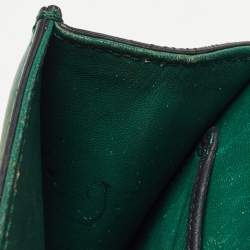 Valentino Green Leather Mini Glam Lock Shoulder Bag