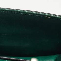 Valentino Green Leather Mini Glam Lock Shoulder Bag