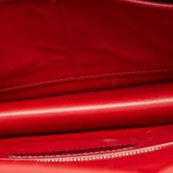 Pre Owned Valentino Red Leather Rockstud Flap Shoulder Bag