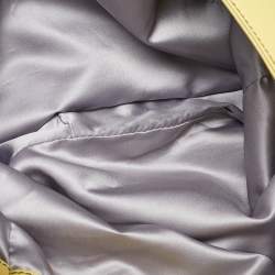 Pre Owned Valentino Yellow Leather Bow Hobo