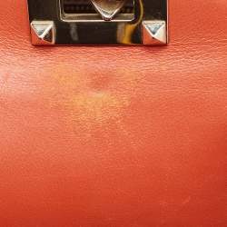 Pre Owned Valentino Multicolor Leather Medium Rockstud Trapeze Tote