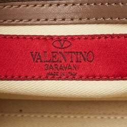 Pre Owned Valentino Multicolor Leather Medium Rockstud Trapeze Tote