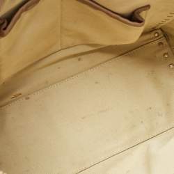 مملوكة مسبقًا Valentino Beige Leather Rockstud Trapeze Tote