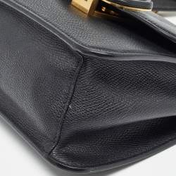 Valentino Black Leather Small VSling Shoulder Bag