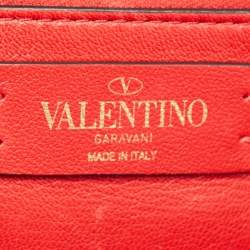 مملوكة مسبقًا Valentino Black Leather Small VSling Top Handle Bag