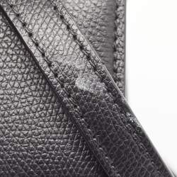 مملوكة مسبقًا Valentino Black Leather Small VSling Top Handle Bag