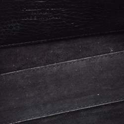 Pre Owned Valentino Black Leather Rockstud Flap Crossbody Bag