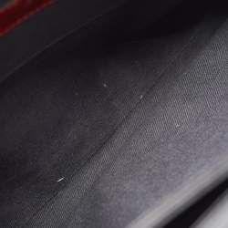 Pre Owned Valentino Black Leather Bow Top Handle Bag