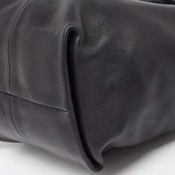 Pre Owned Valentino Black Leather Rockstud Hobo