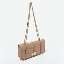 Pre Owned Valentino Beige Leather Rockstud Shoulder Bag
