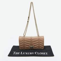 Pre Owned Valentino Beige Leather Rockstud Shoulder Bag