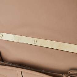 Pre Owned Valentino Beige Leather Rockstud Shoulder Bag