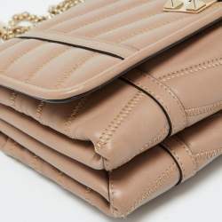 Pre Owned Valentino Beige Leather Rockstud Shoulder Bag