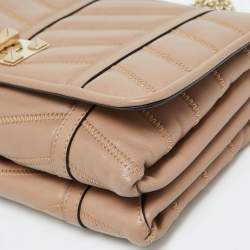 Pre Owned Valentino Beige Leather Rockstud Shoulder Bag