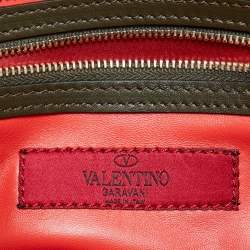 Valentino Multicolor Leather Medium Rockstud Trapeze Tote