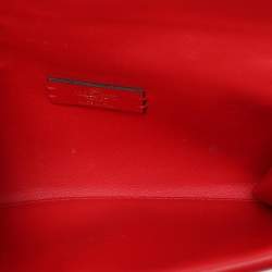 Pre Owned Valentino Red Leather VRing Shoulder Bag
