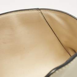 Pre Owned Valentino Off White Leather V Rivet Clutch Bag