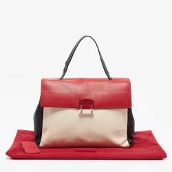 Pre Owned Valentino Multicolor Leather Mime Top Handle Bag