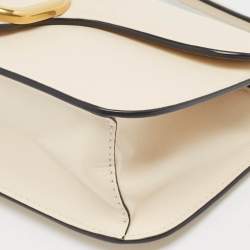 Pre Owned Valentino Beige Leather Loco Shoulder Bag