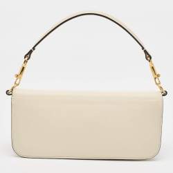 Pre Owned Valentino Beige Leather Loco Shoulder Bag