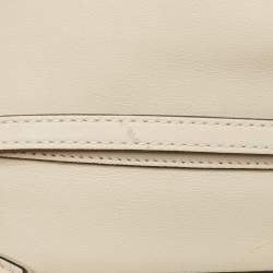 Pre Owned Valentino Beige Leather Loco Shoulder Bag
