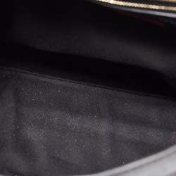 مملوكة مسبقًا Valentino Black/Taupe Leather Aphrodite Bow Top Handle Bag