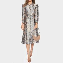 Pre Owned Valentino Beige Leather Mini Escape V Logo Hobo