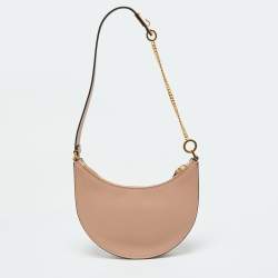 مملوكة مسبقًا Valentino Rose Cannelle Leather Mini VLogo Hobo