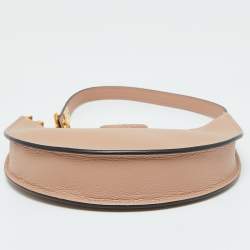 مملوكة مسبقًا Valentino Rose Cannelle Leather Mini VLogo Hobo