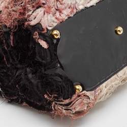 Pre Owned Valentino Multicolor Satin and Patent Leather Rosier Tote