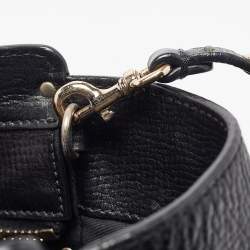 Pre Owned Valentino Black Leather Small Rockstud Trapeze Tote