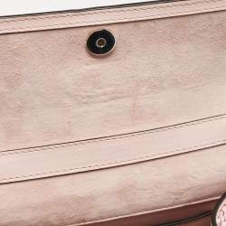 Valentino Pink Suede Crystals Mini VSling Top Handle Bag