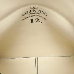 Pre Owned Valentino Black Leather Envelope Rockstud Clutch