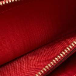 Pre Owned Valentino Red Leather Rockstud Continental Wallet