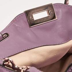 مملوكة مسبقًا Valentino Mauve Leather Small Rockstud Trapeze Tote
