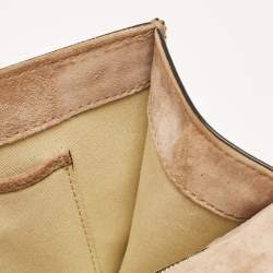 Pre Owned Valentino Beige Patent Leather Medium Rockstud Glam Lock Shoulder Bag