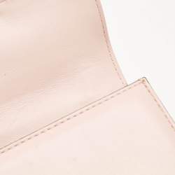 Valentino Light Pink Leather Mini Glam Lock Flap Shoulder Bag