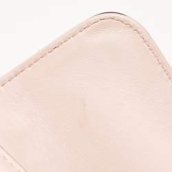 Valentino Light Pink Leather Mini Glam Lock Flap Shoulder Bag