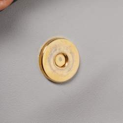 Pre Owned Valentino Ash Grey Leather My Rockstud Top Handle Bag