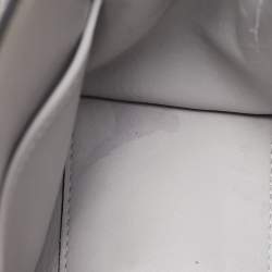 Pre Owned Valentino Ash Grey Leather My Rockstud Top Handle Bag