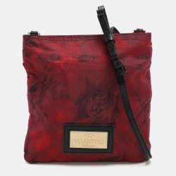 Valentino Red Nylon Crossbody Bag