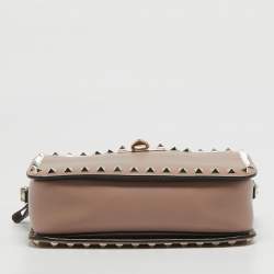 Valentino Old Rose Leather Rockstud Crossbody Bag