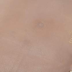 Valentino Beige Leather Rockstud Zip Pouch Clutch