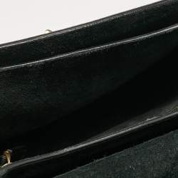 Pre Owned Valentino Black Leather Rolling Rockstud Shoulder Bag