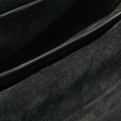 Pre Owned Valentino Black Leather Rolling Rockstud Shoulder Bag