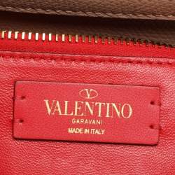 Pre Owned Valentino Beige Leather Small VSLING Top Handle Bag