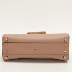 Pre Owned Valentino Beige Leather Small VSLING Top Handle Bag