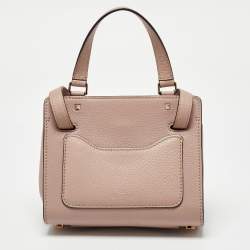 Valentino Dusty Pink Leather RockStud Small Joylock Top Handle Bag