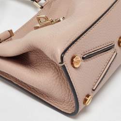 Valentino Dusty Pink Leather RockStud Small Joylock Top Handle Bag